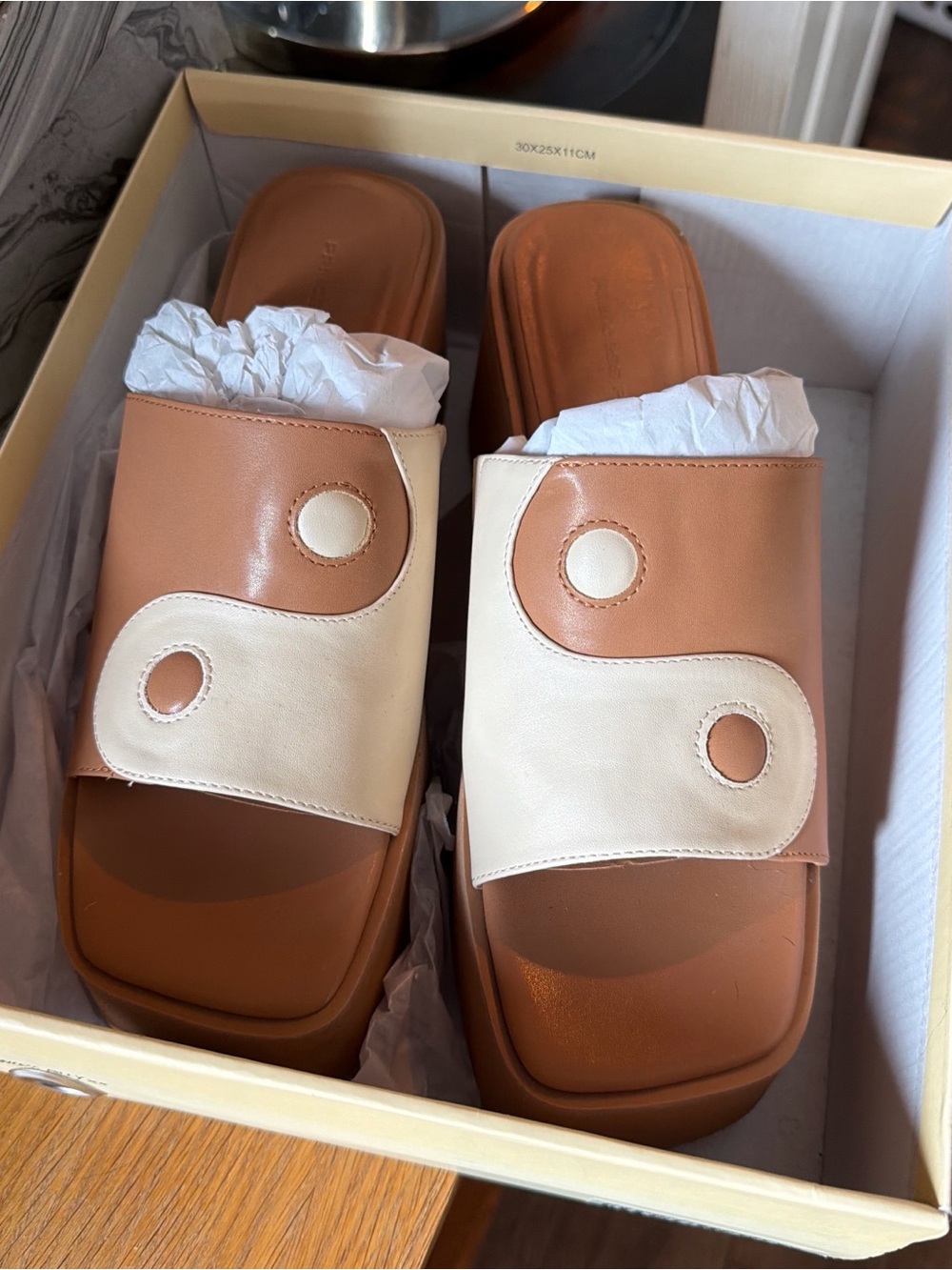 Princess Polly yin yang platform slides